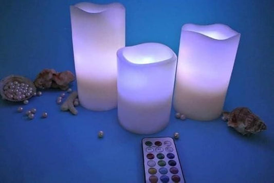 Decorative Flameless LED Pillar Luma Candle Lamp